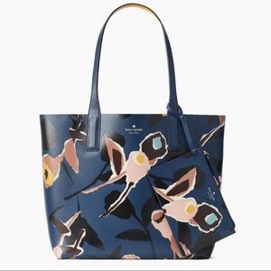 Kate Spade Blue Floral Tote